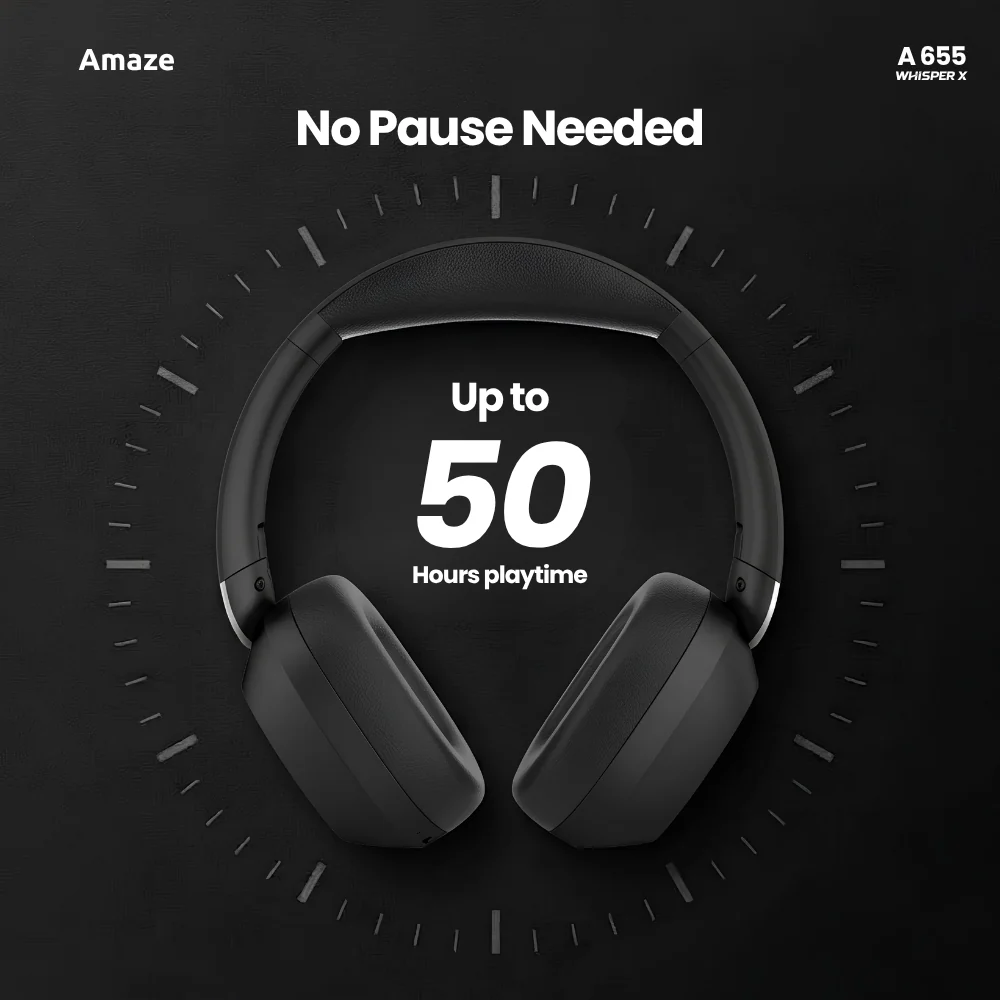 Close-up view of the 40mm dynamic audio driver assembly showing the integrated active noise canceling (ANC) microphone ports.