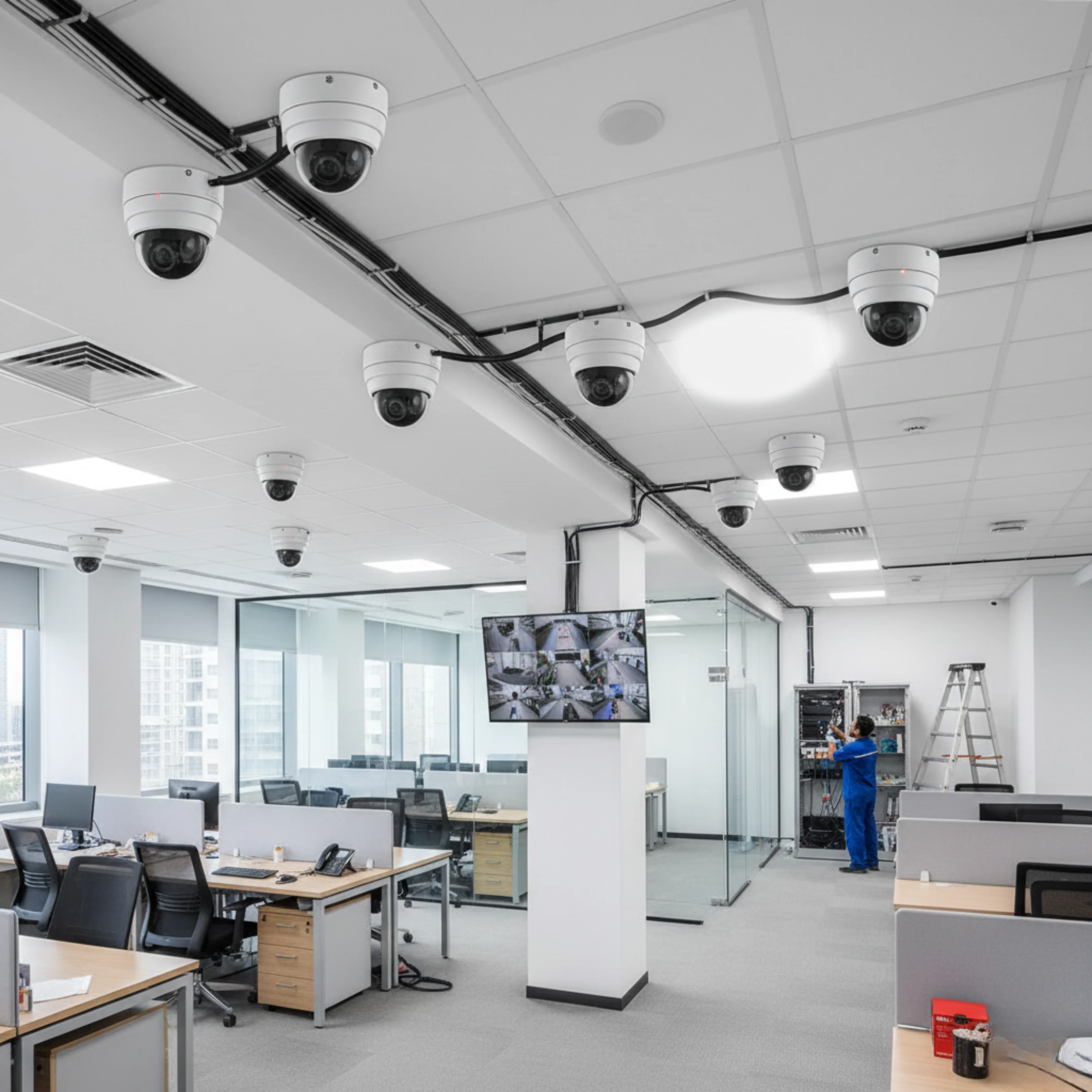 CCTV DVR and NVR system wiring and configuration setup by IT Repair Hub.