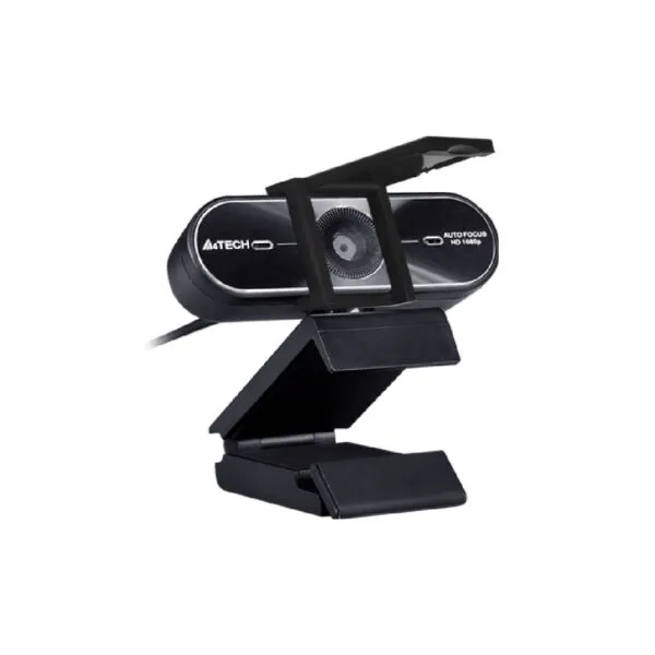 Close-up shot of the single digital microphone module on the A4Tech 1080p computer camera