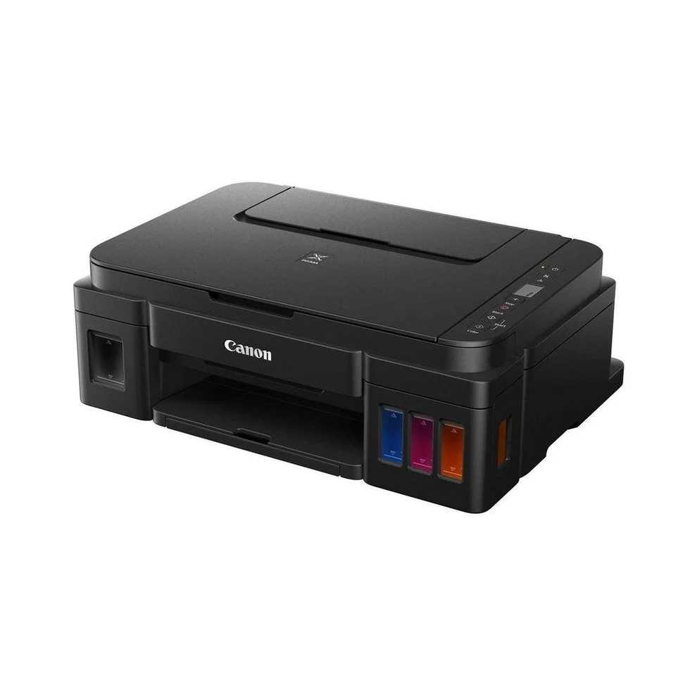 Canon Printer Rear Paper Tray Loaded with A4 Sheets