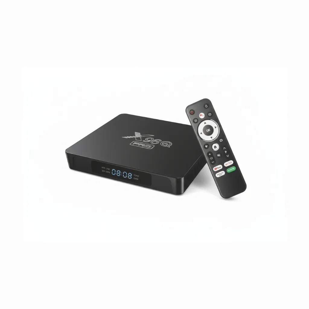 X96Q Pro TV Box showing 4K Ultra HD video output quality