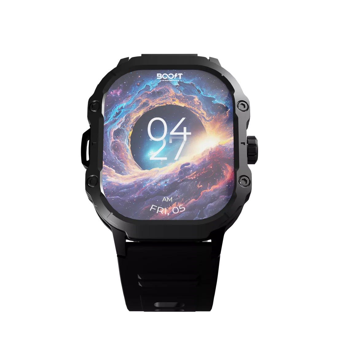 Bluetooth calling screen active on Boost Cosmic Matte Black smart watch