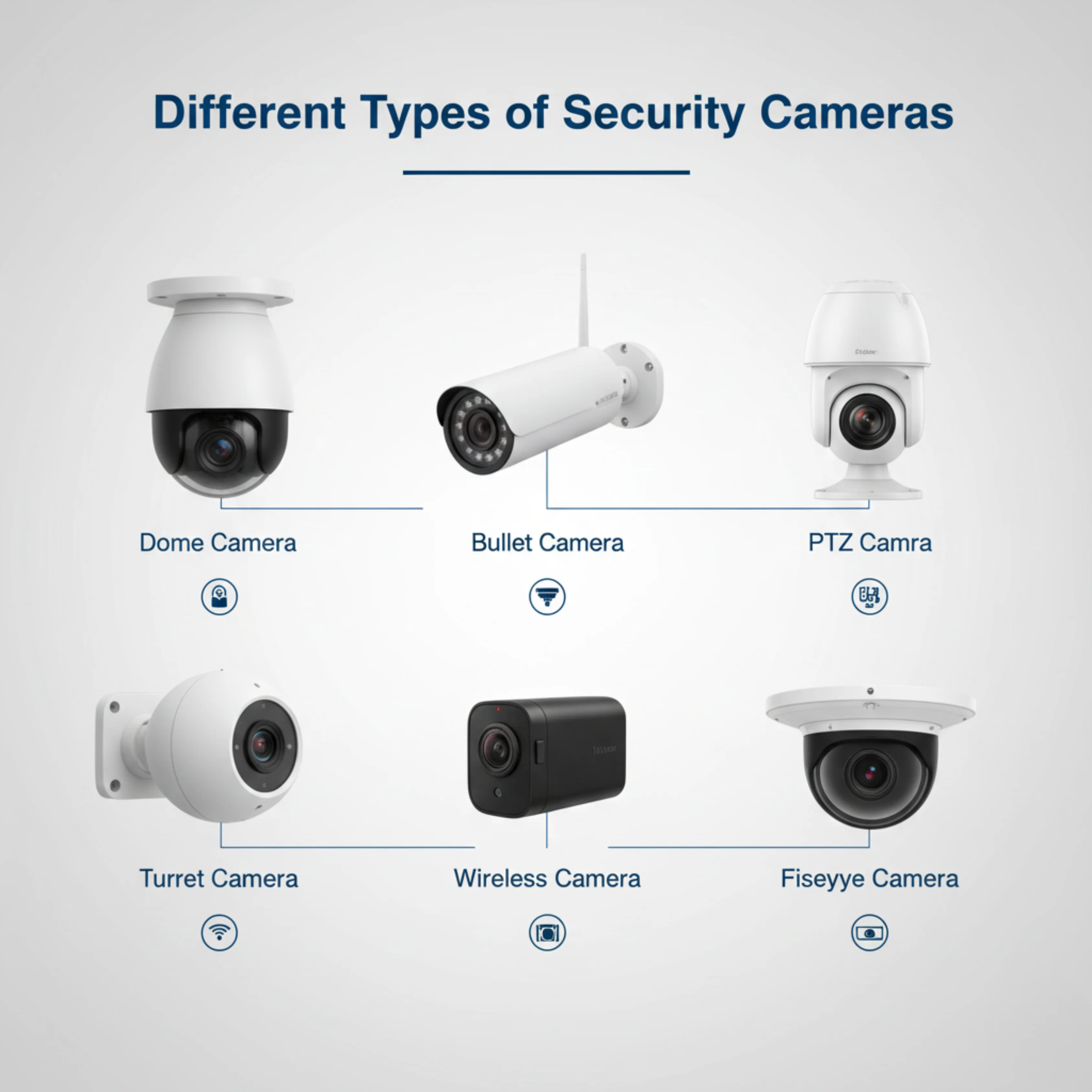 Modern night vision bullet camera installed on an outdoor wall for home security.