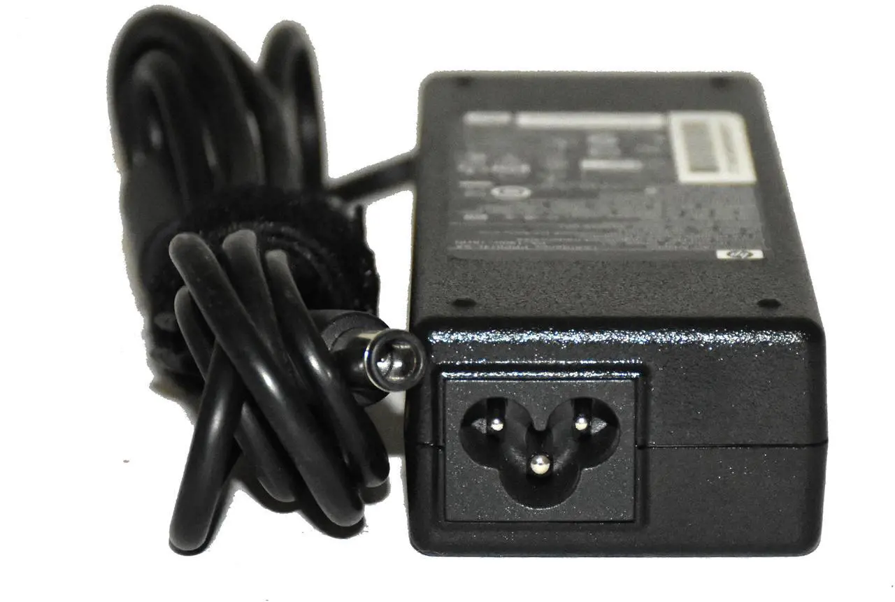 High-quality power supply showcasing the reinforced rubber strain relief joints along the main DC cord.