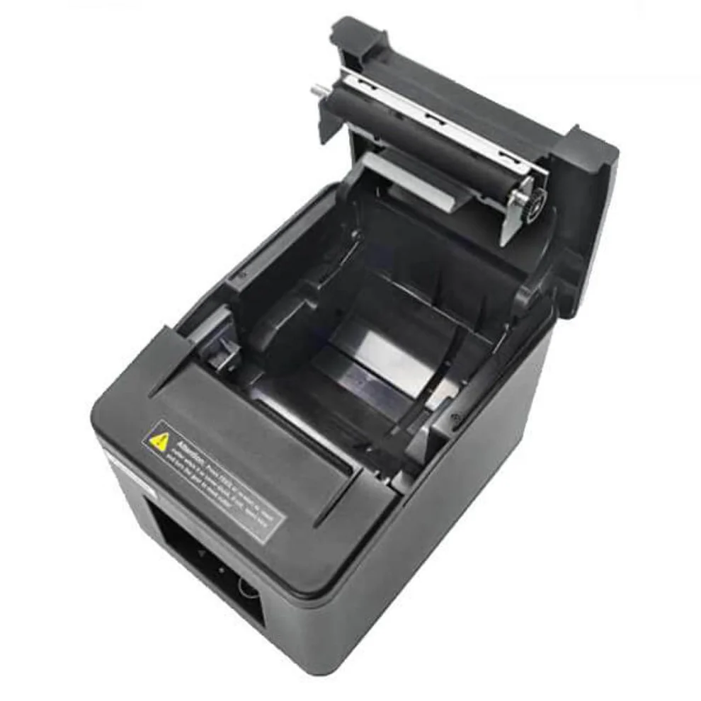 XPrinter XP-Q805K 80mm Thermal Receipt Printer Paper Compartment Open View
