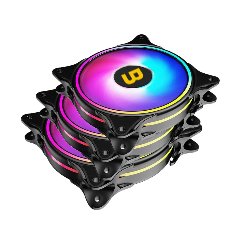 Boost Enclave F100 ARGB fan connectors featuring 3-pin and 4-pin header interfaces