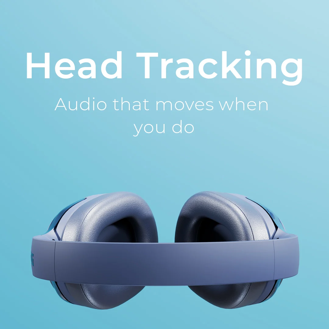 Close-up view of dynamic noise cancellation earcup controls on Boost Reverb Wireless ANC Headset