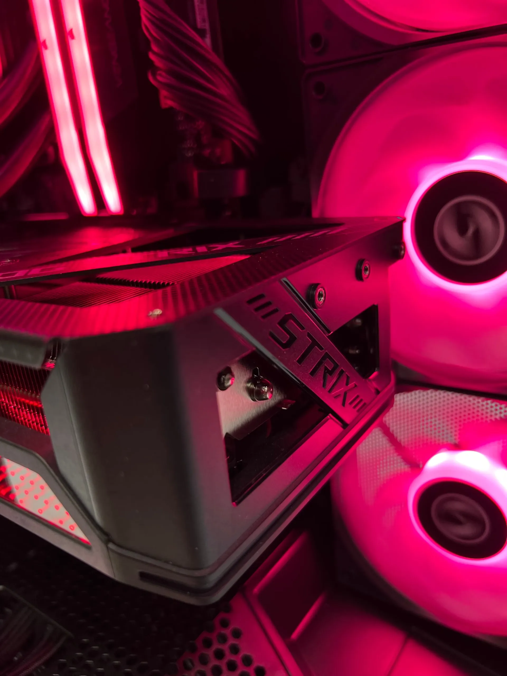 Close-up of Corsair Vengeance DDR5 RAM modules on Gigabyte X870 motherboard