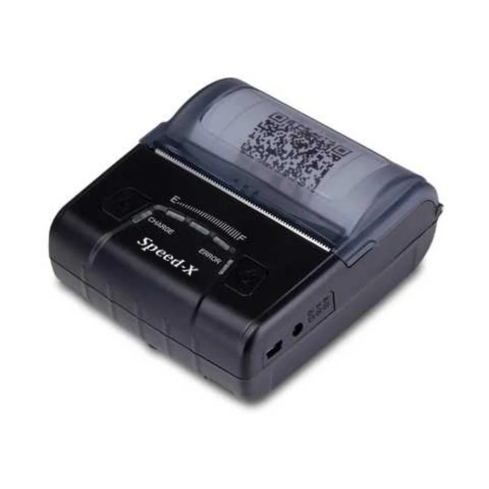 Speed-X BT600M Bluetooth Wireless Mobile Printer USB Port and Status LEDs