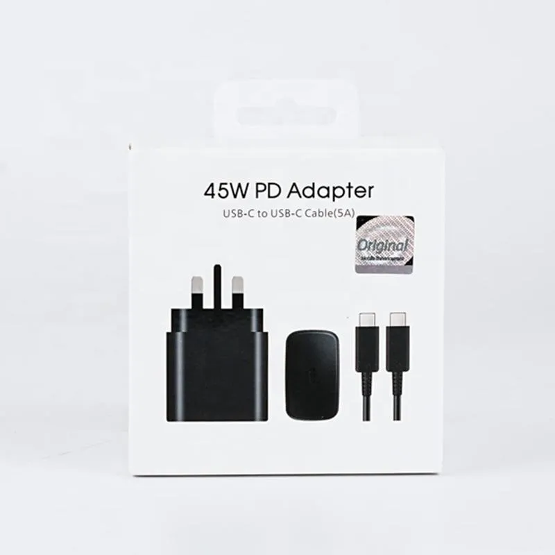 High-gauge 5A USB Type-C to Type-C cable included with fast charger
