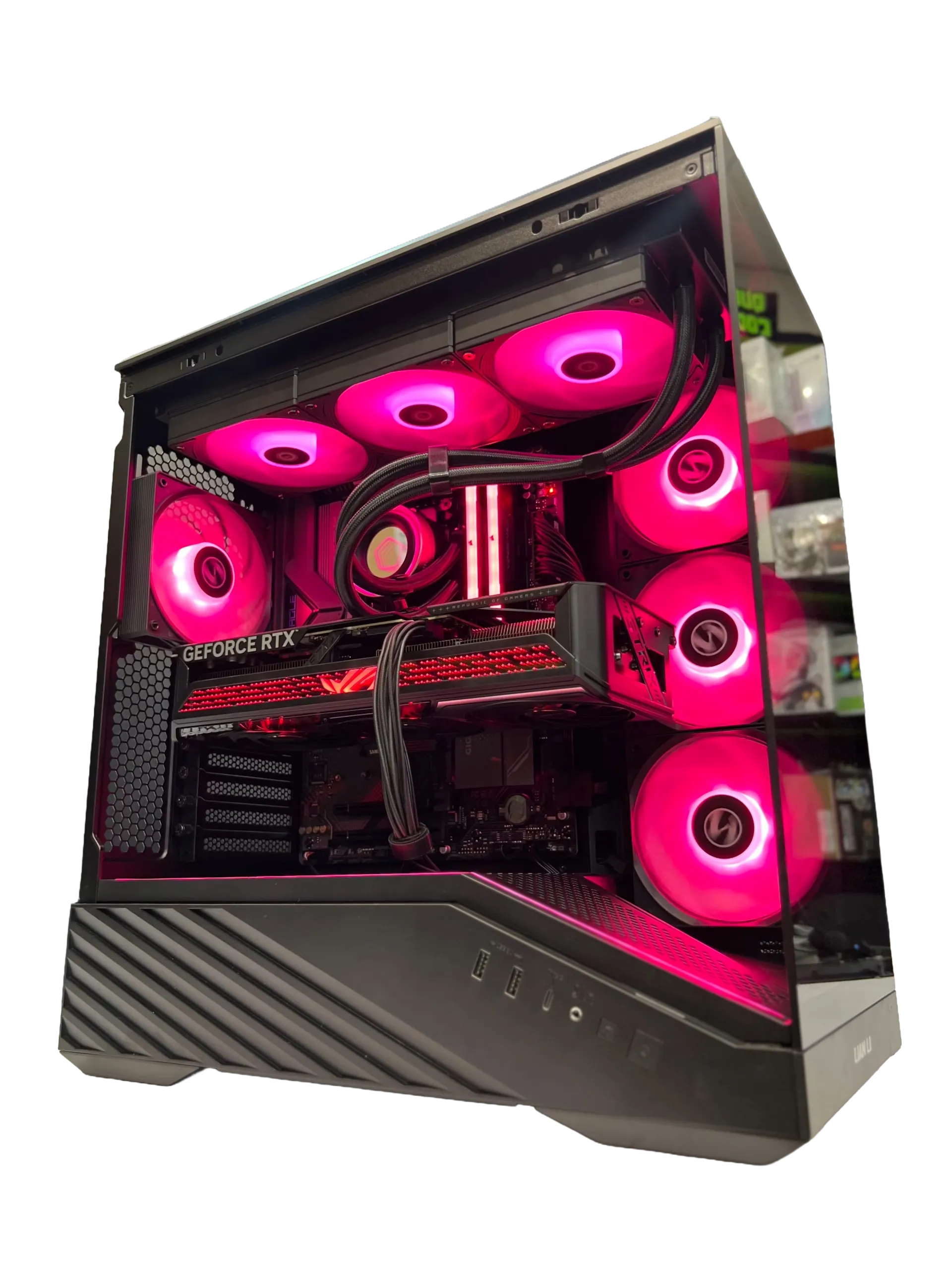ID-Cooling FX 360 Infinity CPU liquid cooler mounted inside chassis