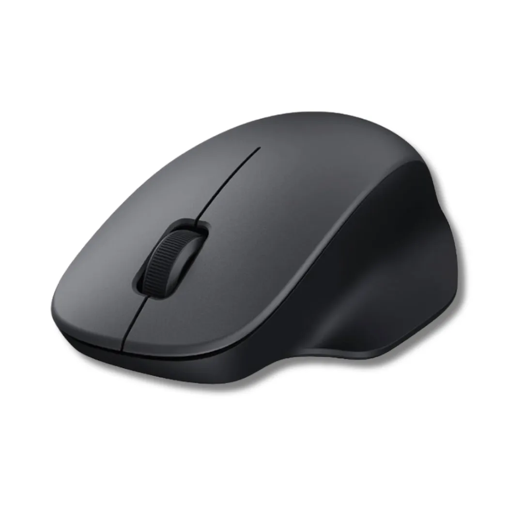 Xiaomi Wireless Mouse Comfort Edition in white with ergonomic asymmetric palm rest