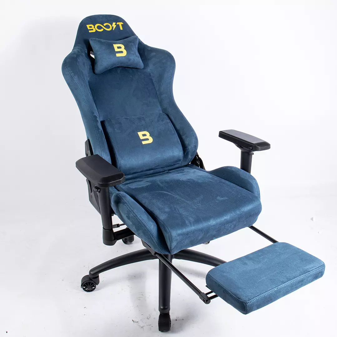 Boost Dominion Ergonomic Chair - With Footrest - Blue - Image 3