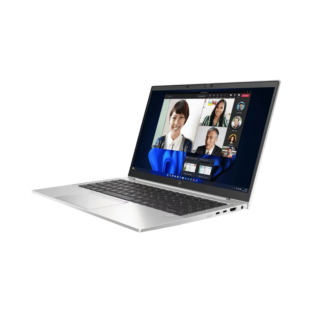 HP Elitebook 840 G8 keyboard backlit keys closeup view