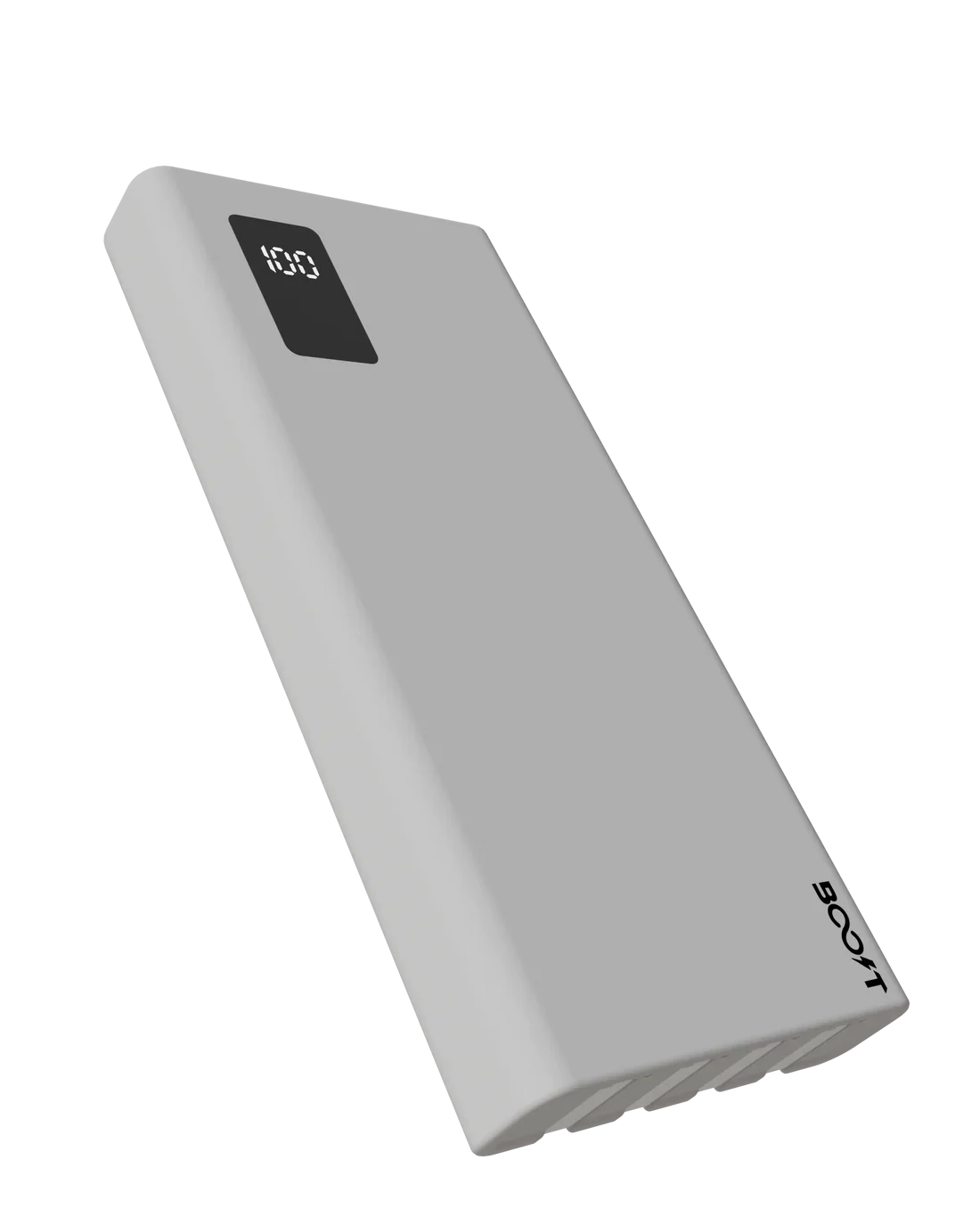Digital LED battery percentage display on Boost Voltron Pro Pearl White Power Bank