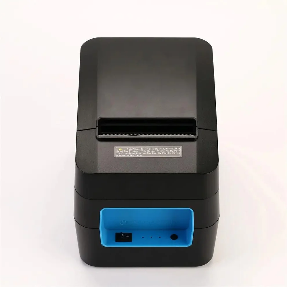Speed-X SP-90A POS Billing Printer Outputting 80mm Thermal Receipt with Barcode