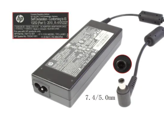 High-quality adapter casing showing the structurally reinforced rubber strain relief collar on the DC cable cord.
