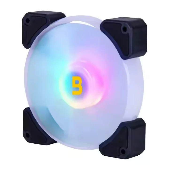 Boost Enclave F200 ARGB fan mounted as exhaust inside a gaming desktop PC case