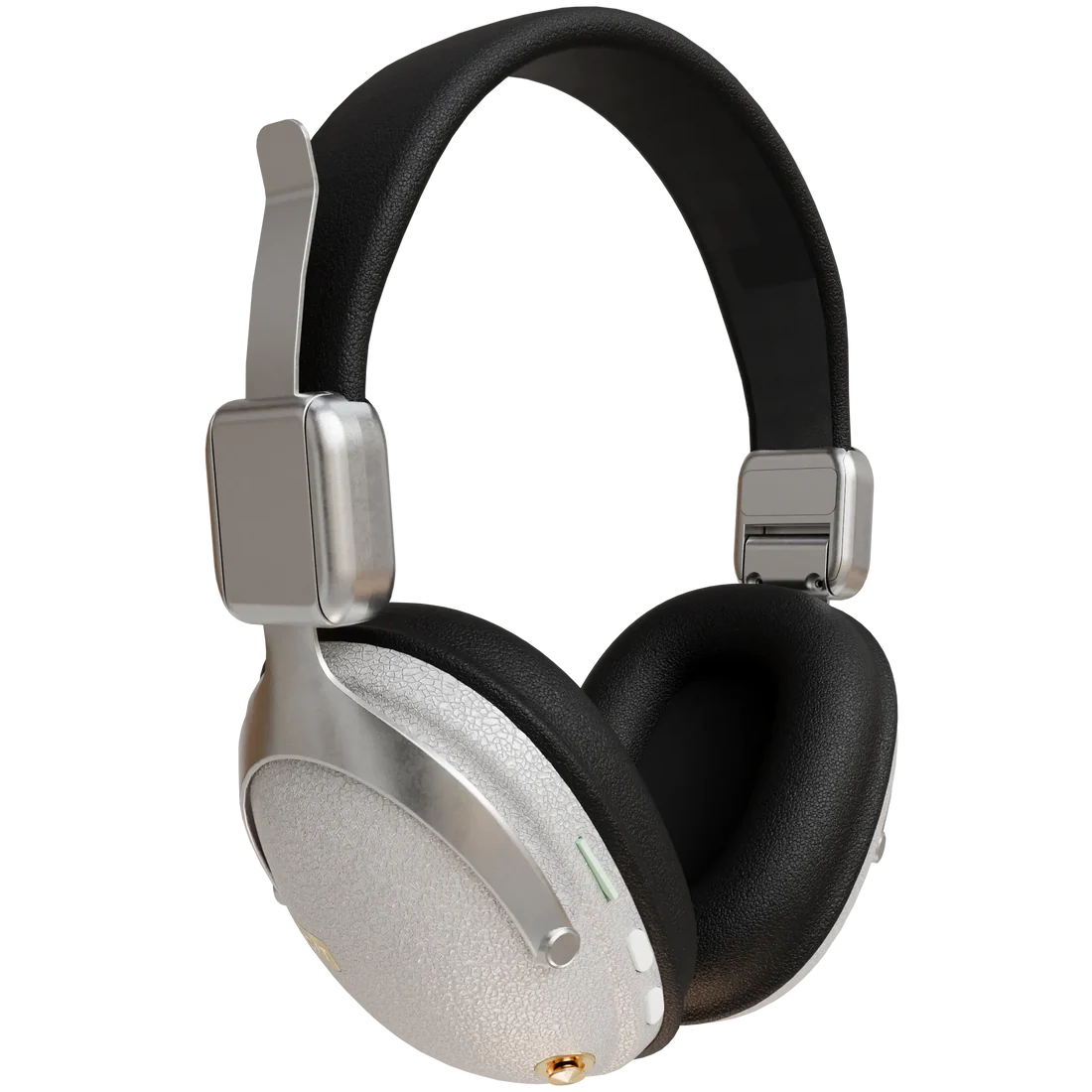 Side view of Boost Note retro wireless headset showing cushioned headband