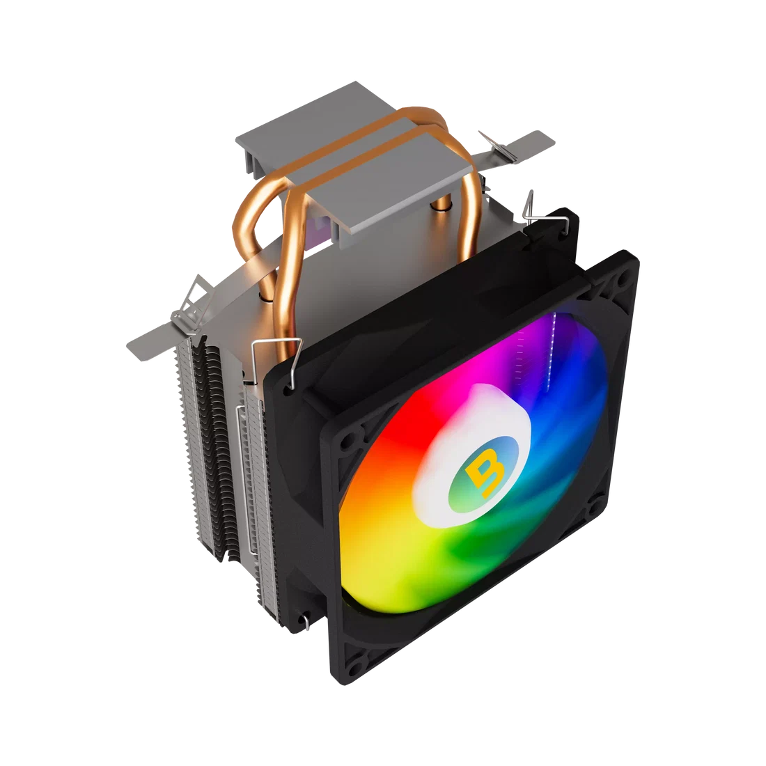 Compact dimensional layout diagram of Boost Arctic RGB CPU Cooler showing RAM clearance dimensions