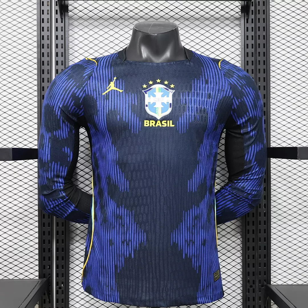 Camiseta Brasil Visita Manga Larga 2026 - Versión Jugador