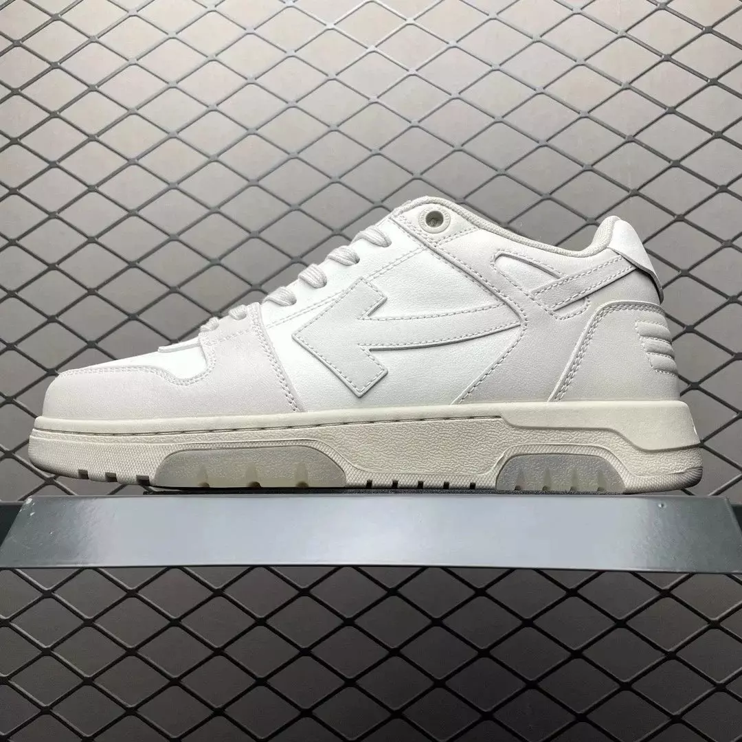 Off-White Out of Office Calf Leather White Grey