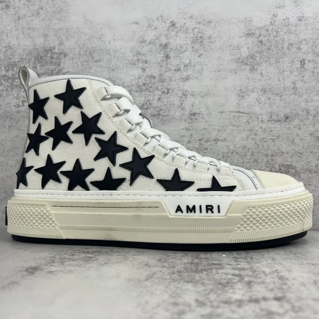 AMIRI Stars Court High Black White