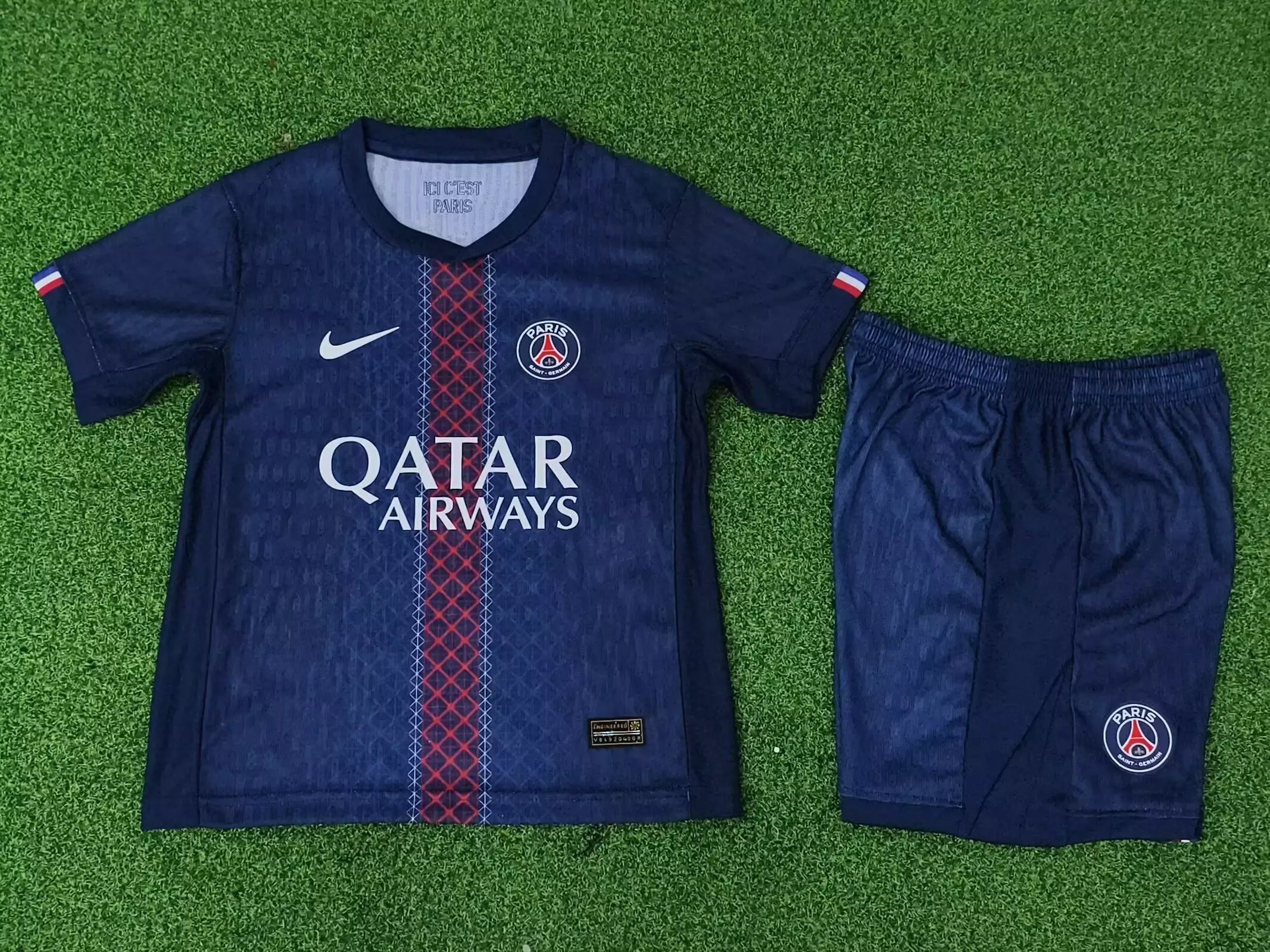 Kit PSG Local Niños 25-26 (Polera + Short) - Versión Jugador