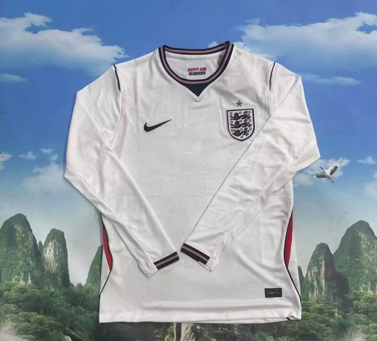 Camiseta Inglaterra Local Manga Larga 2026