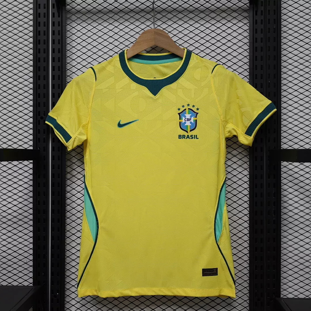 Camiseta Brasil Local Mujer 2026 - Versión Jugador