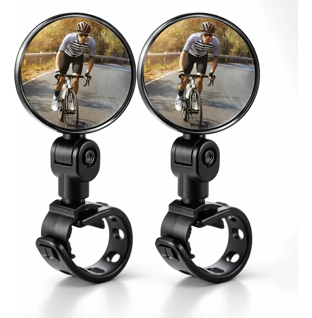 Kit Par Retrovisor Bicicleta Ajustável 360o Giratório Bike