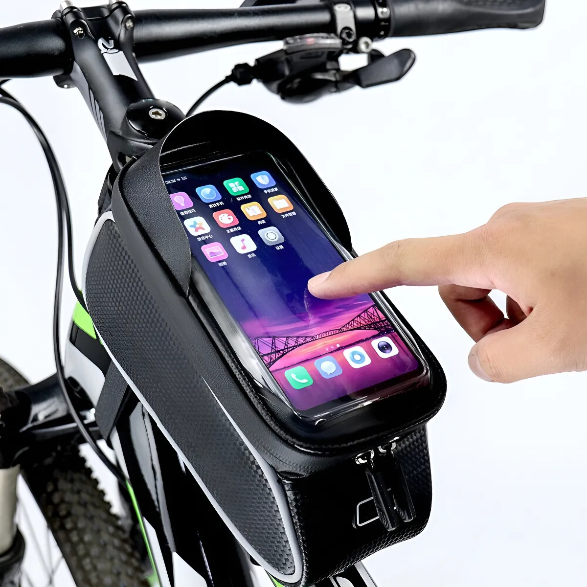 Bolsa Quadro Bicicletal Impermeável Suporte Celular Bike