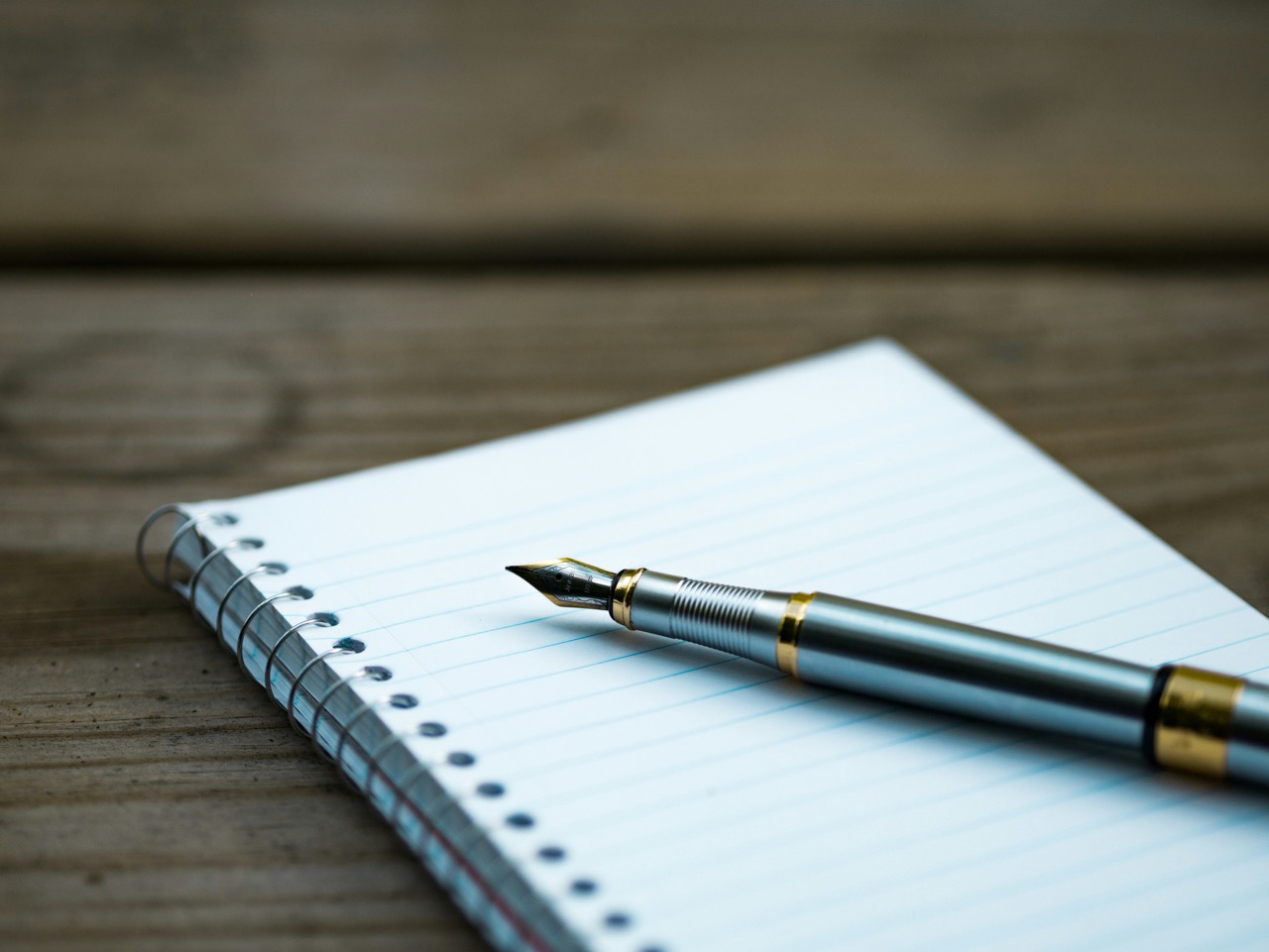 note pad and pen