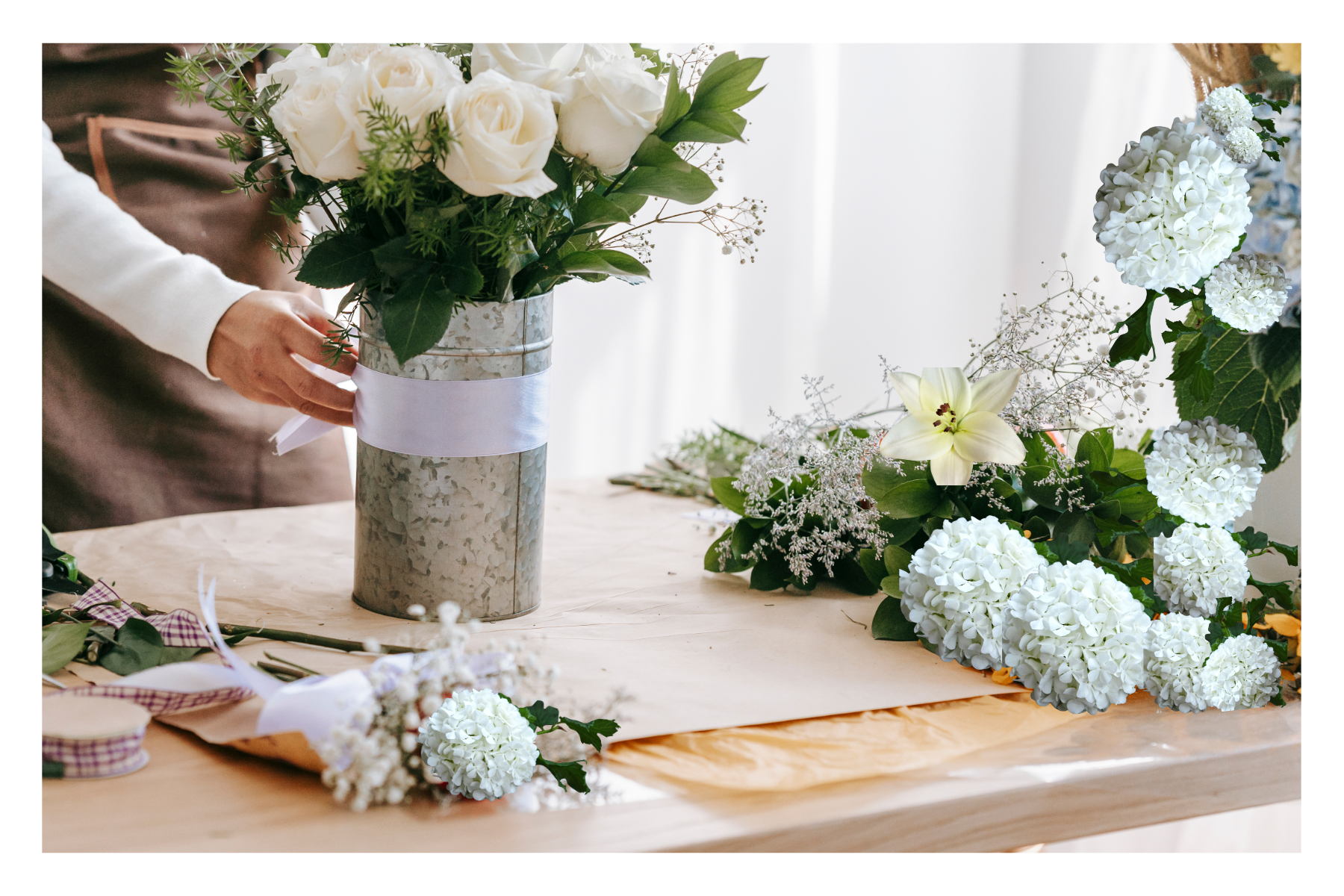Florist's choice White Blooms -  flower arrangement