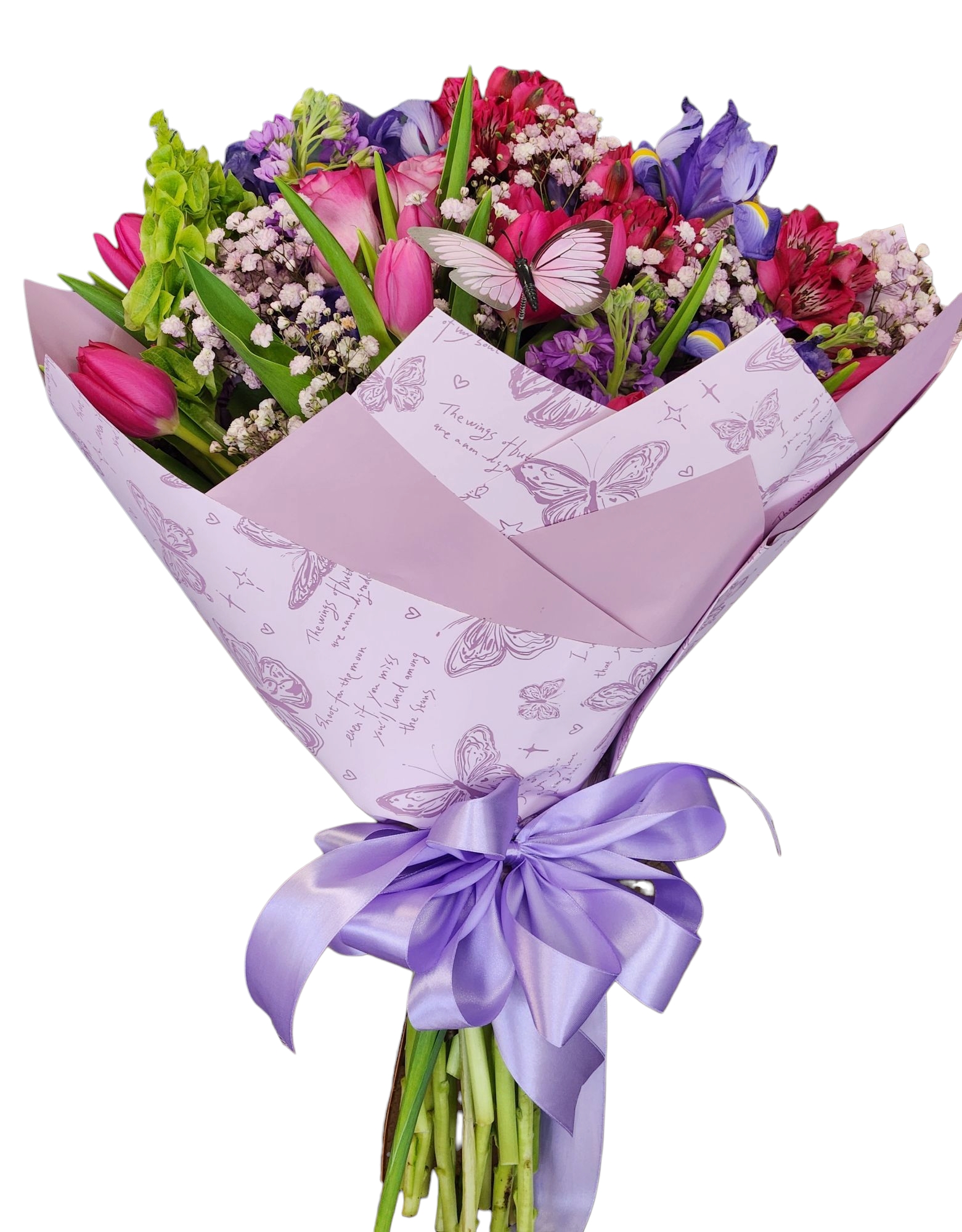 Radiant Rainbow Wrap - Arrangements flower arrangement