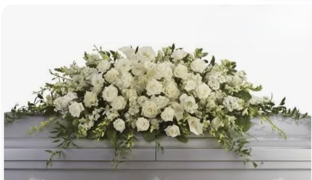 Glorious casket spray - sympathy-arrangements flower arrangement