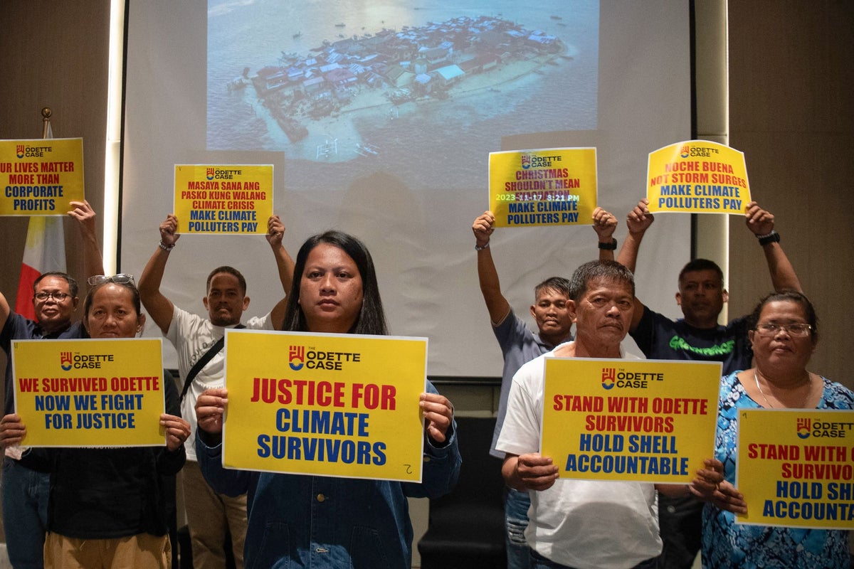 Filipino Survivors Challenge Shell Over Climate Disasters