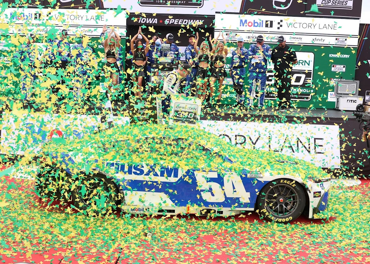 Ty Gibbs Rises to Second in Cup Standings After Dominant Iowa Speedway Win