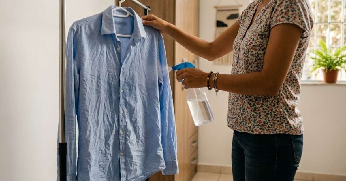 Truque simples para desamassar roupa sem ferro: água resolve?