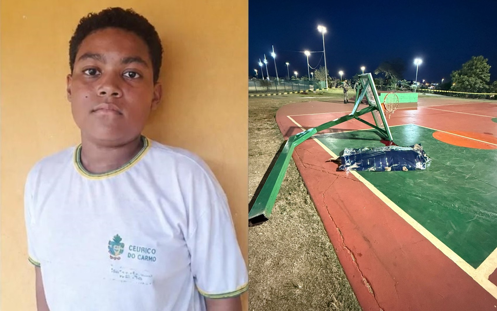 Adolescente morre esmagado por cesta em praça de Rio Verde