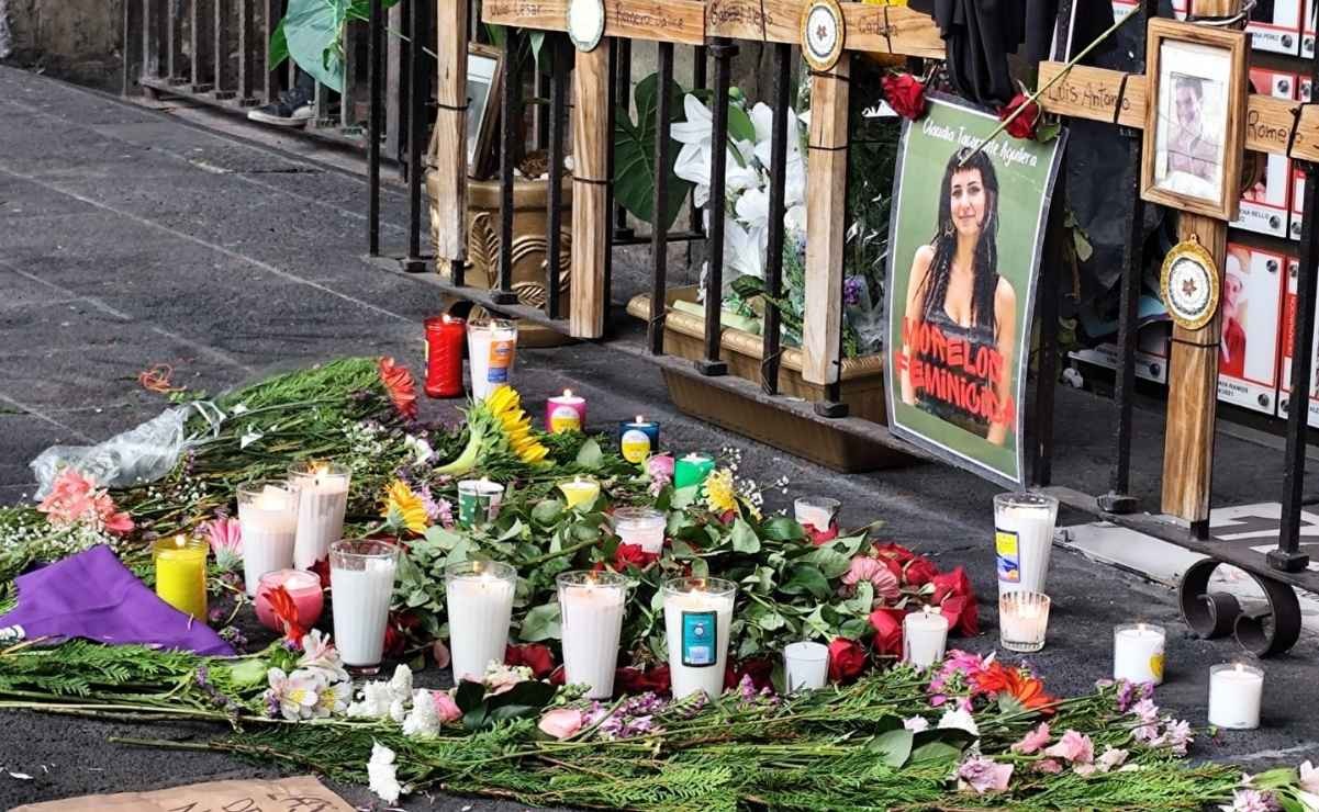 Que estudiar no nos cueste la vida: el grito de Morelos que tapizó Palacio de Gobierno