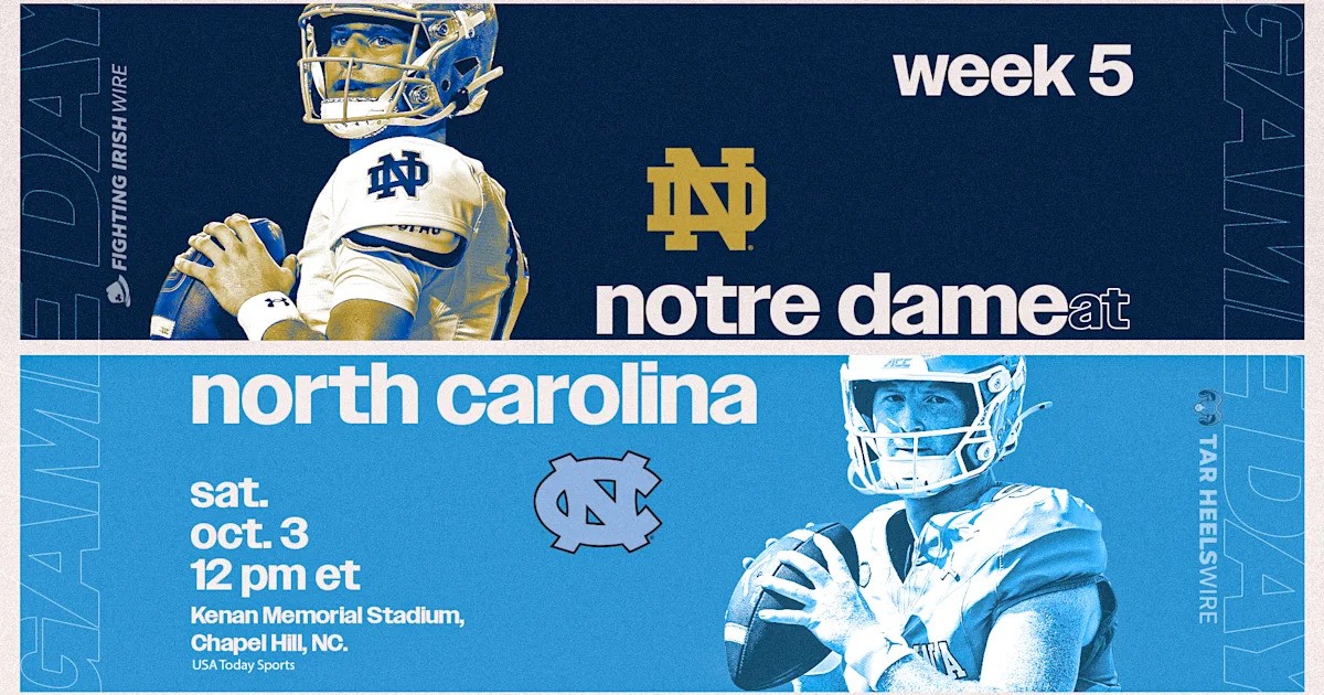 Notre Dame vs. UNC: How to Watch, Betting Line, and What Iowa Fans Should Know