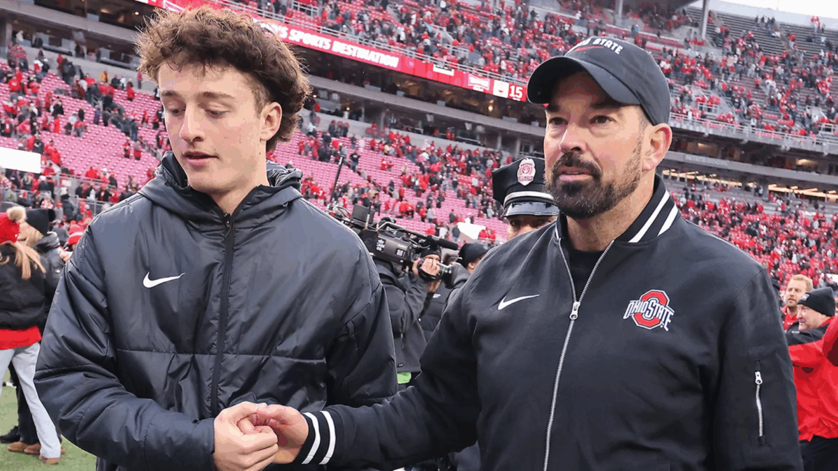 Ohio State Coach Ryan Day Puts Rivalry Aside, Wears Son's Colors at Senior Night