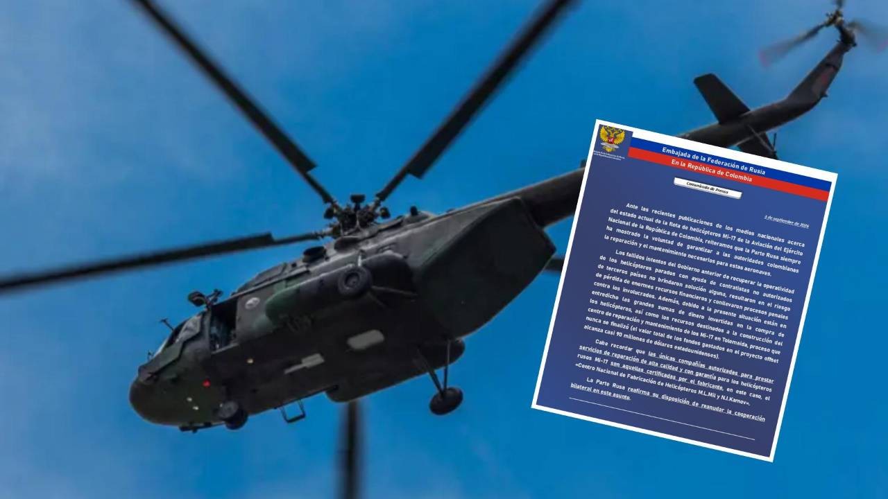 Rusia critica gestión de helicópteros Mi-17 y ofrece retomar cooperación con Colombia