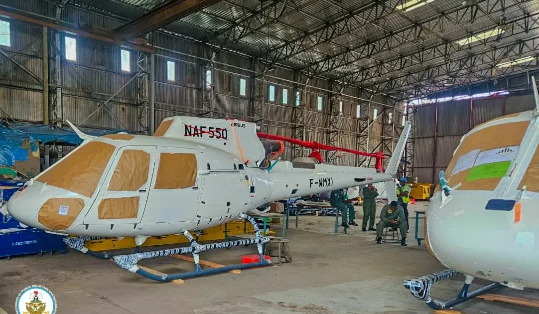 NAF Flexes: Five New Attack Helicopters Land to Boost Anti-Terror War