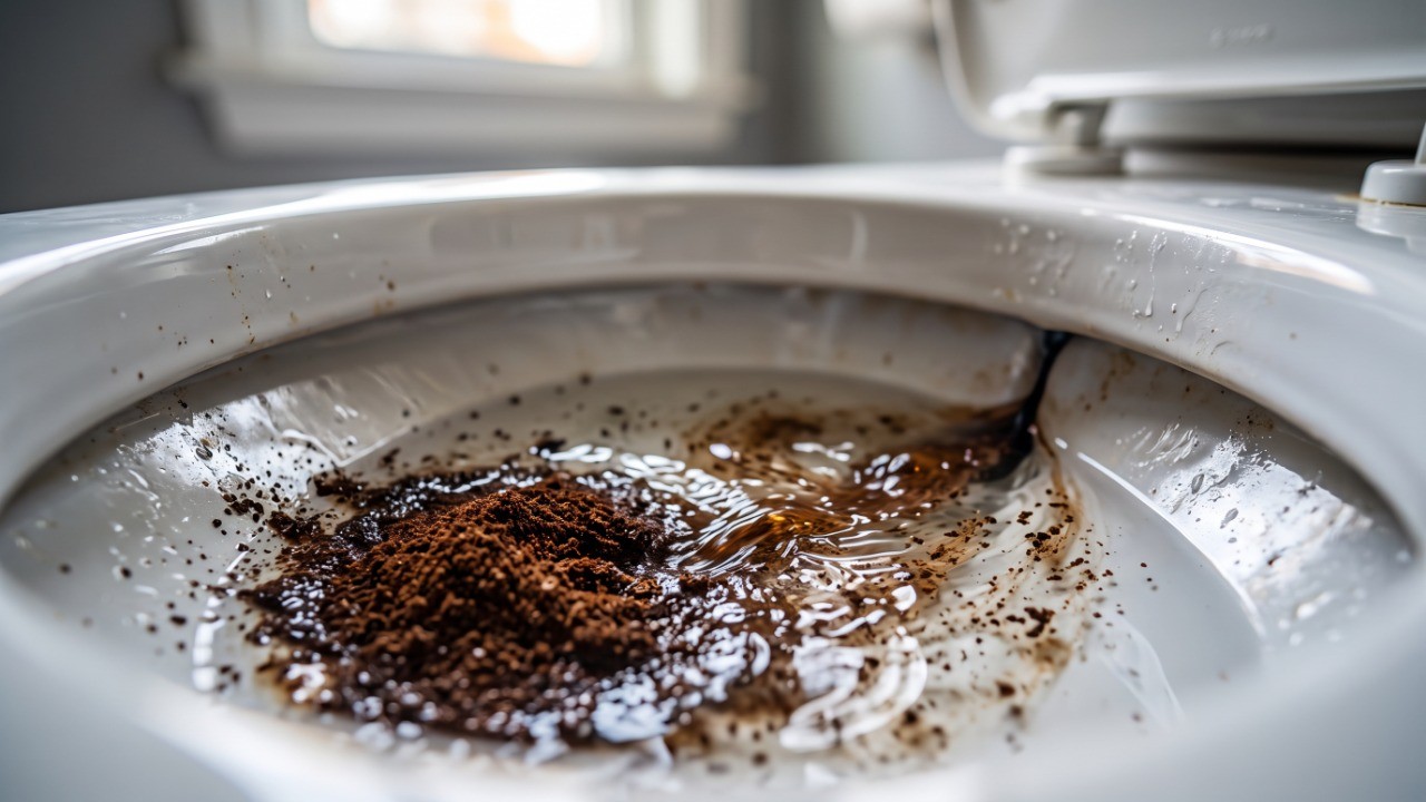 Borra de café revela vazamento no vaso antes de virar poça e conta alta