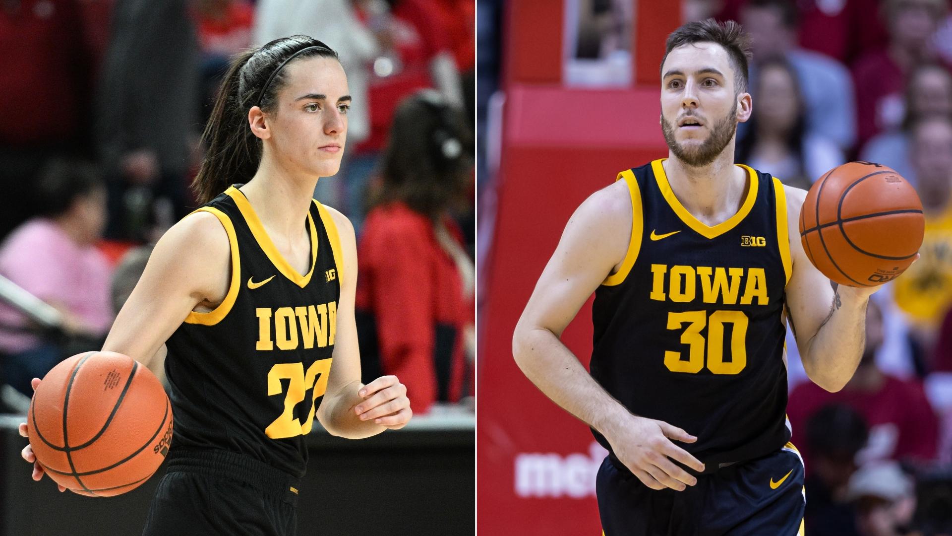 Iowa's Caitlin Clark Spots Connor McCaffery After Fever Win