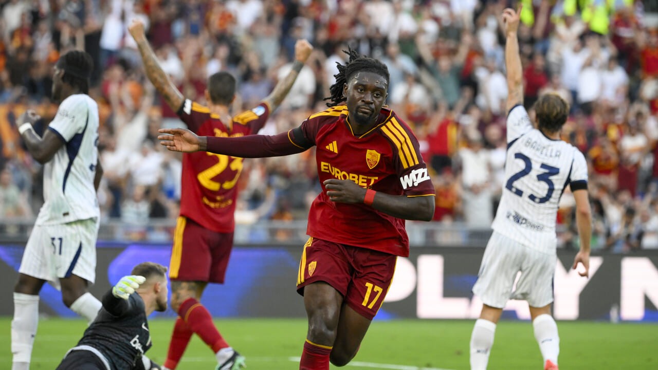 Roma-Inter 2-2, Koné show ma la Roma si fa rimontare: Chivu beffa Gasperini all'Olimpico