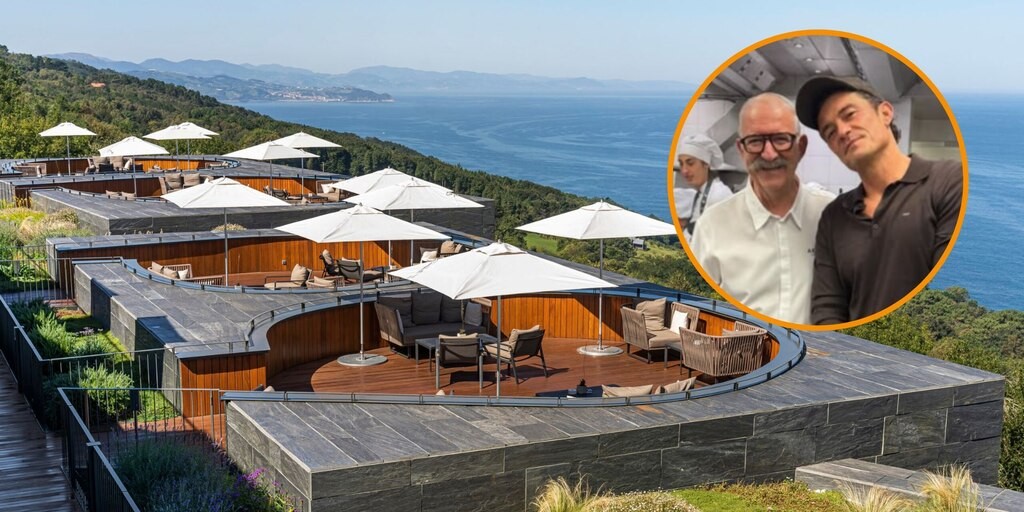 Orlando Bloom cena en Akelarre, el templo de tres estrellas Michelin de San Sebastián