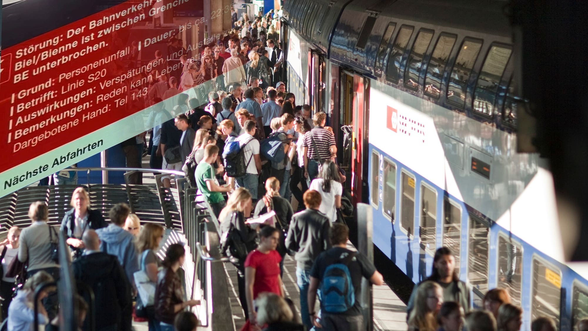 SBB zeigen bei Personenunfällen neu die Nummer 143 an